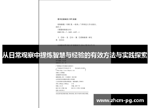 从日常观察中提炼智慧与经验的有效方法与实践探索