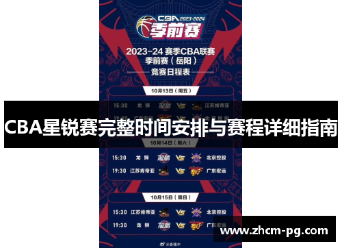 CBA星锐赛完整时间安排与赛程详细指南