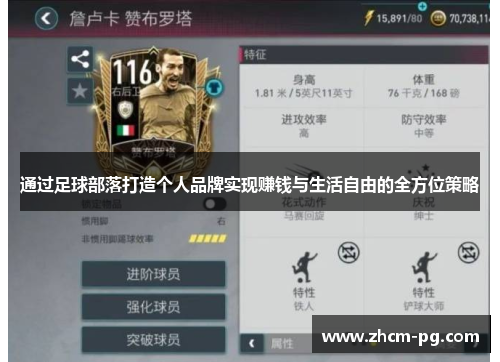 通过足球部落打造个人品牌实现赚钱与生活自由的全方位策略